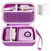 Universal Kids Instant Print Digital Camera Case for ESOXOFFORE, Cameras Holder with 3 Rolls of Printing Paper- Purple (Box Only)