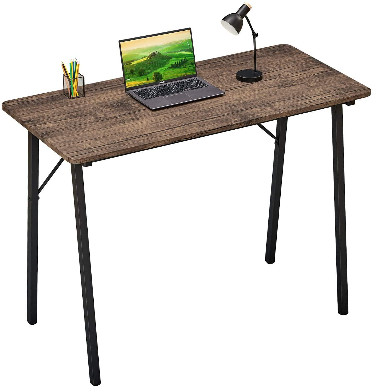 Small Computer Desk Movable Laptop PC Study Home Table Compact Workstation Desk 