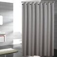 thumbnail image 2 of Jinsinto Homehold Waterproof Polyester Shower Curtain with Hooks - Grey, (180 x 200cm), 2 of 5