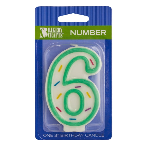 NO 8 BIRTHDAY CANDLE NEW SEALED NUMBER 9 WAX L@@K 
