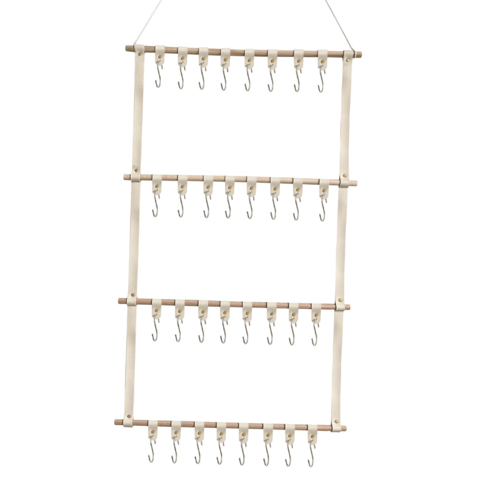 JWQFBC Headband Holder Clip Organizer Large Capacity Bow Holder Headband Organizer Hair Beige