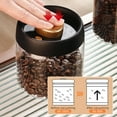 thumbnail image 3 of Vacuum Glass Jar with Airtight Lid ,1PC Food Saver Sealer Attachment Storage Container for Coffee Beans Oats Spice and Sugar (7oz/500ml), 3 of 8