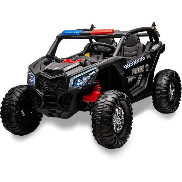 2 Seater Ride on Truck with Remote Control, Kids Ride on UTV Car, 4WD Off-Road with Spring Suspension, Headlights