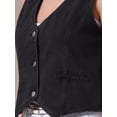 thumbnail image 5 of DARING DIVA Women's V Neck Waistcoat Top Casual Jean Vests 2XL Black, 5 of 7
