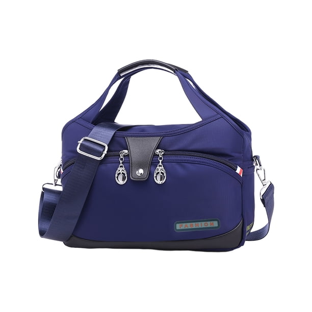 Guardurnaity Bolso resistente y duradero de tela con correa para el hombro ajustable Bolso bandolera Bolso bandolera Bolsas de mensajero y de hombro azul 29*19*9*12