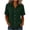 Army Green, variant on Summer Tops for Women Summer Casual Fashion Flared Front Button Up Shirt with Back Pleats Short Sleeve Top