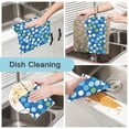 thumbnail image 2 of Yayeee 6 Pack Kitchen Dish Cloths Set for Washing Soft Drying Absorbent Microfiber Towels, Blue Dots, 2 of 9