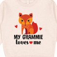 thumbnail image 3 of Inktastic Grammie Loves Me Grandchild Fox Toddler Sweatshirt, 3 of 4