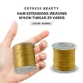 thumbnail image 2 of Ebo Hair Extensions Weaving 25 Yards Nylon Sewing Thread (Blonde) 12 Pack - Wig Sewing Hair, High-Quality Weaving Tool, 2 of 4