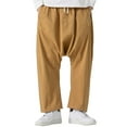 thumbnail image 1 of Afdoent Pants For Men Cargo Pants Solid Color Casual Straight Pants Comfort Style, 1 of 4
