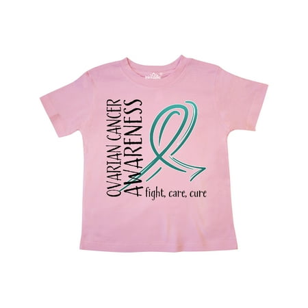 

Inktastic Ovarian Cancer Awareness- Fight care cure Gift Toddler Boy or Toddler Girl T-Shirt