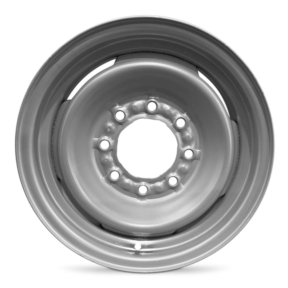 Remanufactured Genuine OEM Reconditioned Wheel 16x6.5 8x165.1 17 mm Offset Silver Steel Rim For GMC Savana 2500 1996-2002 9593585 Single