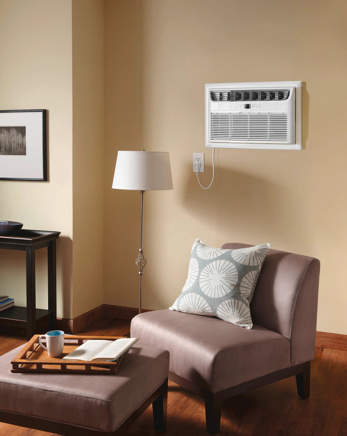 Frigidaire 8,000 BTU 115/120V Through the Wall Air Conditioner with Remote, 350 Sq. Ft., White, FHTC083WB1