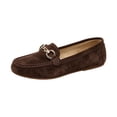 thumbnail image 2 of Willtoo Women Faux Suede Loafers Slip On Soft Comfort Round Toe Moccasin Shoes Spring Fall Casual Flats for Daily Wear, 2 of 5