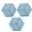 Blue, variant on BE-TOOL 3Pcs Heat Insulating Mat Geometrical Hollow Design Placemat Hexagon Pot Pad Coffee Cups Coaster Red