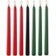 thumbnail image 5 of Juego de velas cónicas de siete piezas, colores variados, estilo tradicional con diseño sin goteo, 20 cm de altura para celebraciones, 5 of 7