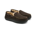 thumbnail image 2 of DREAM PAIRS Men's Comfort Fuzzy Microsuede Moccasin Toe Slippers Lining Slip-on House DSL2110M COFFEE Size 9, 2 of 6