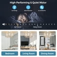 thumbnail image 4 of Costway 20" Caged Bladeless Ceiling Fan with Light Reversible Motor & Remote Control, 4 of 8