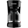 thumbnail image 2 of Cafetera de 12 tazas con interruptor de encendido y apagado fácil, vertido fácil, jarra antigoteo con canasta de filtro extraíble, tecnología Vortex, color negro, 2 of 8
