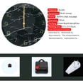 thumbnail image 3 of 12inch Marble Grain Analog Wall Clock for Living Room,Round Ultra-Thin Acrylic Silent Decorative Clock Battery Operated Black, 3 of 6