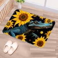 thumbnail image 5 of Sunflower Polyester Non-Slip Machine Washable Bath Rug Outdoor Carpet Bath Rugs, 5 of 6