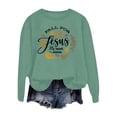 thumbnail image 4 of Fgnfyis Sweat à Capuche à Manches Longues et Col Rond Imprimé à la Mode pour Femmes Vert TG, 4 of 4