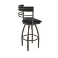 thumbnail image 2 of 860 Hunter 36" Swivel Bar Stool with Bronze Finish and Black Vinyl Seat and Back, 2 of 5