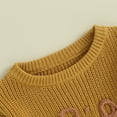 thumbnail image 4 of Okbabeha Baby Toddler Girl Boy Knit Sweater Letter Print Sweatshirt Big Sister Little Sister Matching Outfits Fall Winter Clothes, 4 of 7