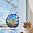 thumbnail image 5 of Wizard School Stained Glass Suncatcher | Magical Castle Window Hanging for Fantasy Fans | Enchanted Castle Art, Gift for Book Lover, Stained Glass Ornament 2025, Holiday, 5 of 6