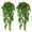 Green/ 4 Pack, variant on Viworld Fake Hanging Plants Artificial Vine, Plastic Ivy Greenery Christmas Garland Faux Vines Grass Flowers Leaves Home Garden Outdoor Indoor Party Wedding DIY Wall Decor Decoration - Green 2 Bundles