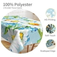 thumbnail image 3 of CRIXLHIX 60x120inches White Blue Floral Rectangle Tablecloth Watercolor Flowers Decorative Table Cloth Spillproof Polyester Table Cover for Kitchen Dining Picnic Holiday Wedding Party Decor, 3 of 7
