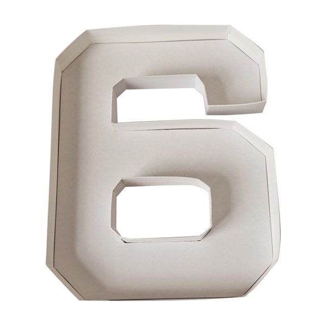 Number Candy Box Letter Snack Box Creative Graduation Fruit Platter Sum Snack Plate, Paper Box Used For Birthday Anniversary Party Candy Cup Cake Container(6, 1 pc)