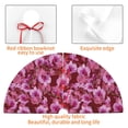 thumbnail image 4 of Lsque Orchids Flowers Print Christmas Tree Skirt, Tree Skirt with Ties or Velcro, Perfect for Holiday Decorations, Halloween, and New Year-30", 4 of 7