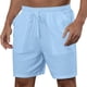 thumbnail image 2 of Cordón Atlético de Color Sólido para Hombre con Bolsillos, Pantalones Cortos Deportivos Casuales Elásticos para Hombres, 2 of 8