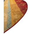 thumbnail image 6 of Unique Loom Outdoor Modern Collection Area Rug - Traditional (8' Round Multi/Gold), 6 of 7