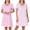 Pink Print, variant on Womens 2-Pack Sleep & Lounge Shirts - 100% Cotton Sleepwear & Loungewear Night Gowns - Soft, Lightweight & Breathable Pajamas Tshirt Dress Nightgowns for Women, Pink, Small