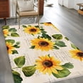 thumbnail image 2 of Vintage Sunflower Area&nbsp;Rug 3x5ft Watercolor Yellow Floral Non-Slip&nbsp;Washable Square&nbsp;Rugs Soft Felt Indoor Floor Mat for Bedroom Kitchen Living Room Bathroom, 2 of 9