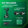 thumbnail image 6 of Metabo HPT 36V Cordless Compact Impact Driver Kit, WH36DC, 6 of 11