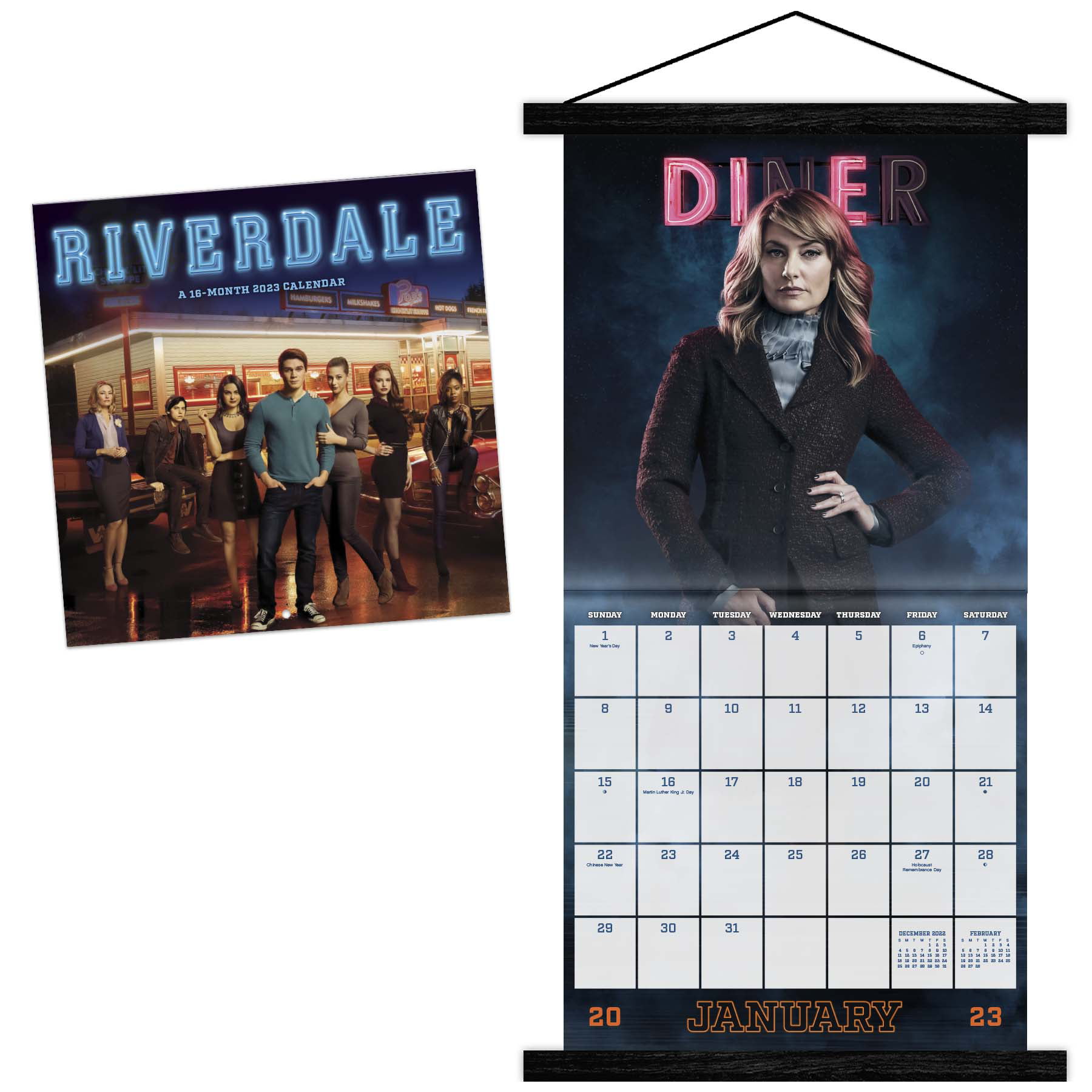 Trends International 2023 Riverdale Wall Calendar & Frame