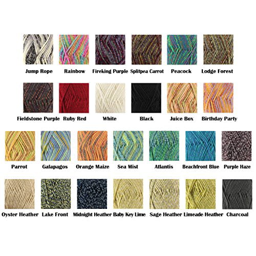 Chunky Melody Medium Weight Yarn - Jump Rope - 70% Wool 30% Acrylic Blend -  100g/skein - 2 Skeins