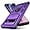 Purple, variant on for Samsung Galaxy S10 Case,with Camera Lens Cover HD Screen Protector,[Military Grade] Ring Car Mount Kickstand Hybrid Hard PC Soft TPU Shockproof Protective Case for Galaxy S10-Black
