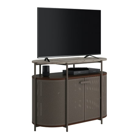 Sauder - Radial Tv Stand -Umber wood - Umber Wood