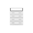 thumbnail image 5 of Depot E-Shop DE-CLB6744 Serbian Four Drawer Dresser, White, 5 of 6
