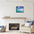 thumbnail image 2 of Stupell Industries Tropical Beach Shoreline Coastal Photography Gray Floater Framed Art Print Wall Art, 2 of 6