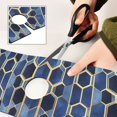 thumbnail image 6 of Yayeee Faucet Mat for Kitchen Sink 30" Diatomite Long Splash Guard Pad, Blue Hexagon Pattern, 2 Pack, 6 of 7