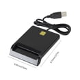 thumbnail image 2 of USB 2.0 Lector de tarjetas inteligente inteligente ATM externo / IC / ID electrónico / CAC / Impuestos / Lector de tarjetas bancarias Advancent EL2559-00B, 2 of 2