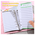 thumbnail image 5 of "Cartera Organizadora De Gastos Cuaderno A6 Libreta De Gastos Belug Rosa ", 5 of 5