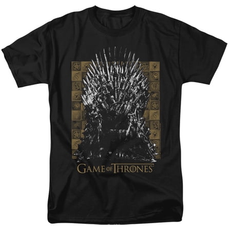 Game Of Thrones Iron Throne Unisex Adult T Shirt Charcoal 4X-Large