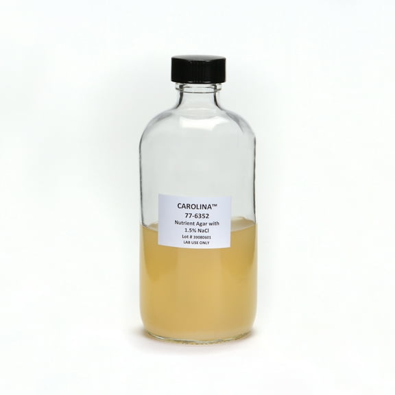 Nutrient Agar, 1.5% Nacl, Prepared Media Bottle, 125 Ml