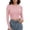 Pink, variant on Tops for Women Ribbed Knit Long Sleeve Crop Basic Slim Fit Crewneck Comfort Womens Athletic Tops,Navy,S